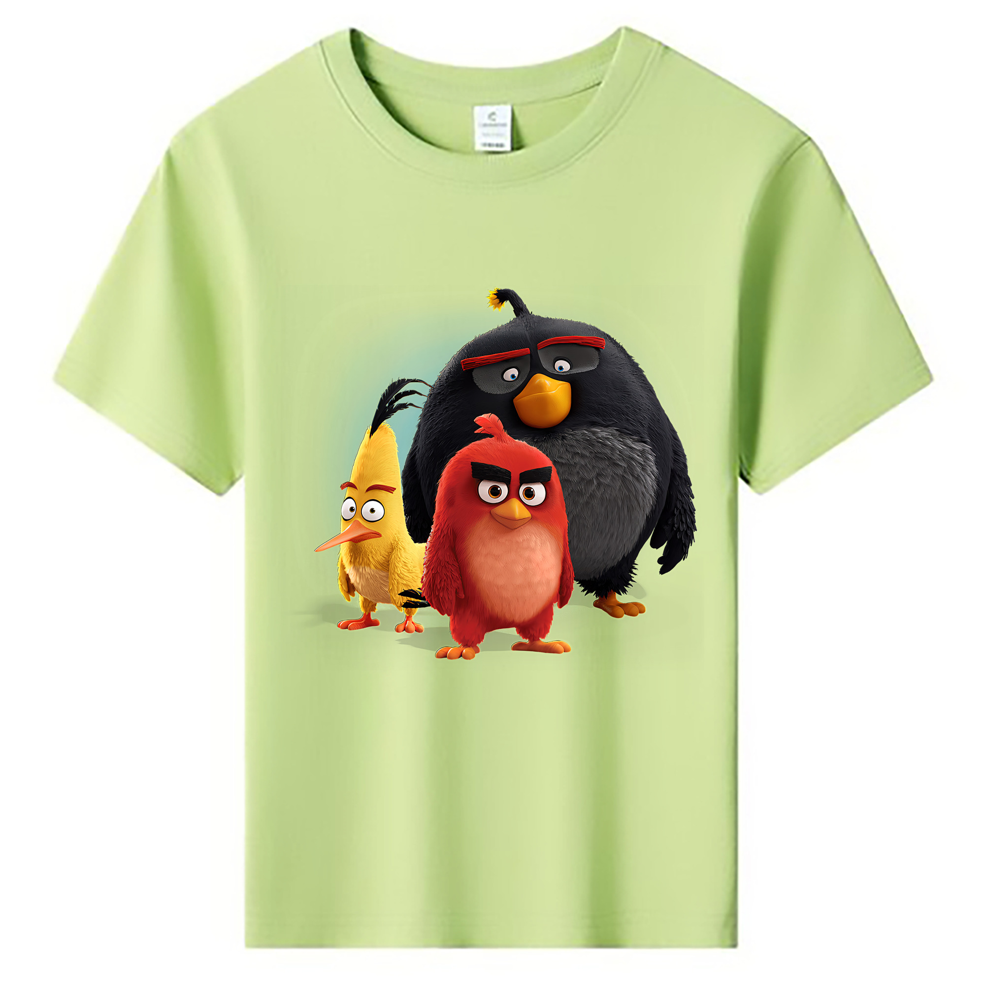 （画像用） Angry Birds アングリーバード 綿100％キッズTシャツ（フロントプリント）